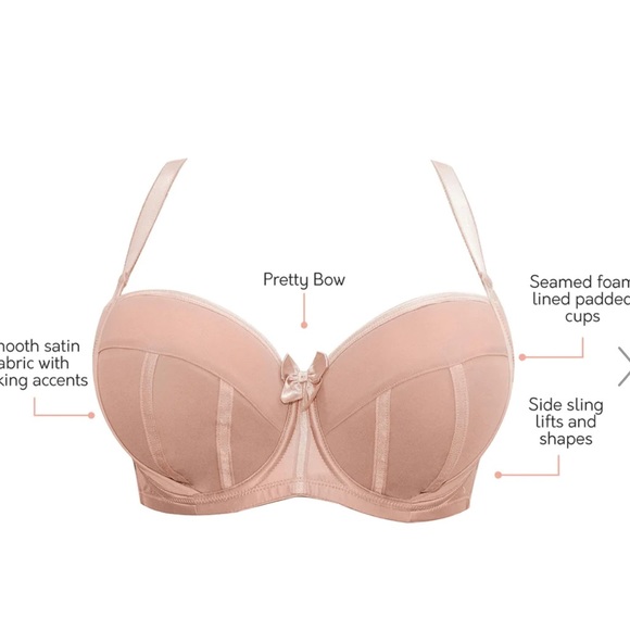 NWT 34GG PARFAIT UNDERWIRE PADDED BRA - NUDE - Picture 5 of 8